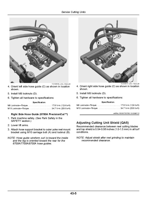 John Deere PrecisionCut 6080A,6500A,6700A(SN:060001-080000); 6080A,6500A,6700A ECut Hybrid Fairway Mower, N.A, Operator Manual (OMUC33789)