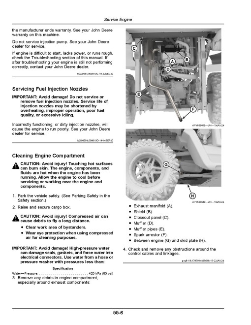 John Deere XUV 875M and XUV 875R Gator Utility Vehicles (SN: 010001 - 020000) (North America) Operators Manual (OMUC36620)