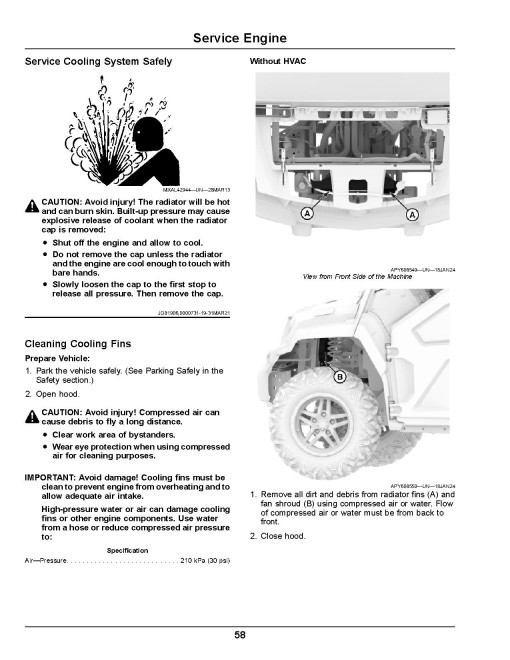 John Deere XUV 875M and XUV 875R Gator Utility Vehicles (SN: 010001 - 020000) (Export Edition) Operators Manual (OMUC36623E)