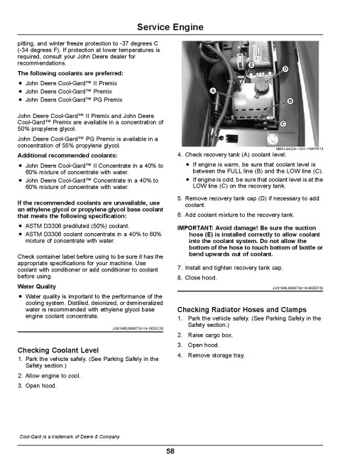 John Deere XUV825M S4 Gator Utility Vehicles (SN: 050001 - 080000) (North America) Operators Manual (OMUC36902)