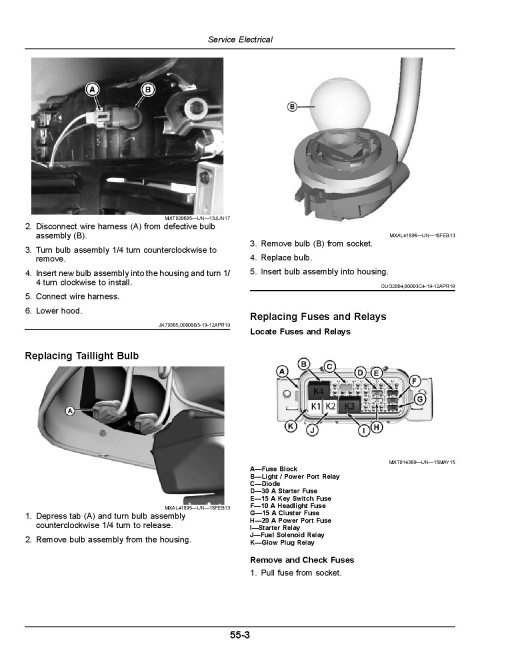 John Deere X750, X754 and X758 (SN: 110001-140000) Lawn Tractors (North America) Operators Manual (OMUC37524)