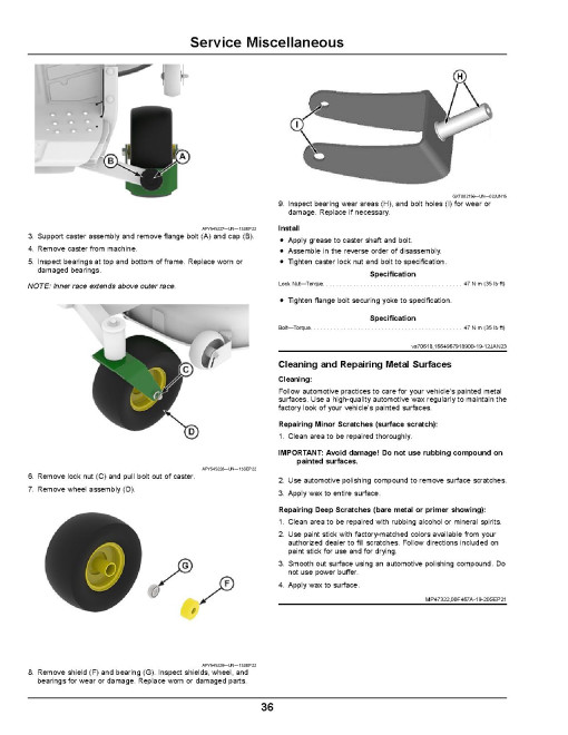 John Deere ZTrak Z370R (SN: 010001-050000) Electric Zero-Turn Mowers (North America) Operators Manual (OMUC38861)