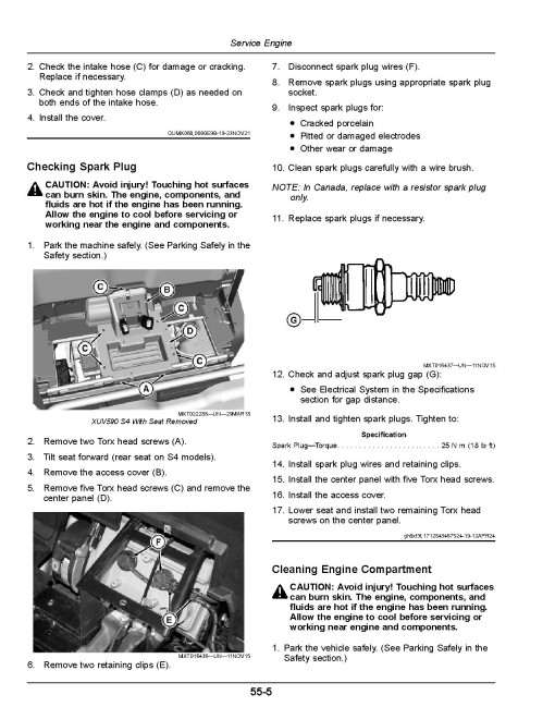John Deere XUV590M, XUV590M S4 Gator Utility Vehicles (SN:080001-090000) (North America, Export) Operators Manual (OMUC39384)