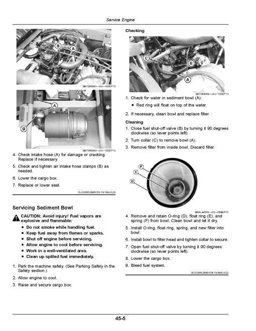 John Deere HPX815E Gator Utility Vehicles (SN: 080001 - 090000) (North America) Operators Manual (OMUC39390)