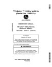 John Deere TX Gator Utility Vehicles (SN: 200001 - 210000) Operators Manual (OMUC39393)