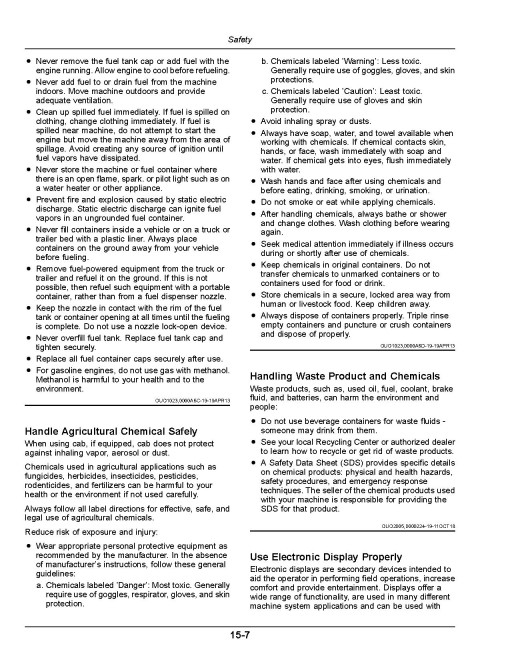 John Deere TX Gator Utility Vehicles (SN: 200001 - 210000) Operators Manual (OMUC39393)