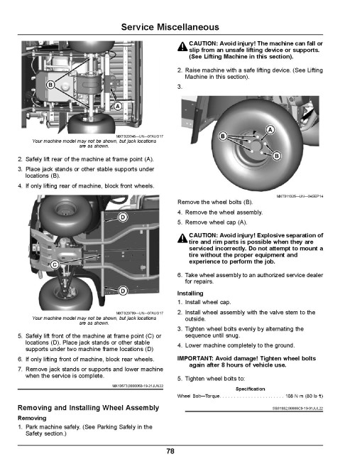 John Deere HPX815E Gator Utility Vehicles (SN: 080001 - 090000) (Export Edition) Operators Manual (OMUC39442E)