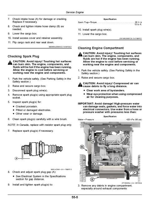 John Deere XUV825M S4 Gator Utility Vehicles (SN: 080001 - 090000) (California Edition) Operators Manual (OMUC39565)
