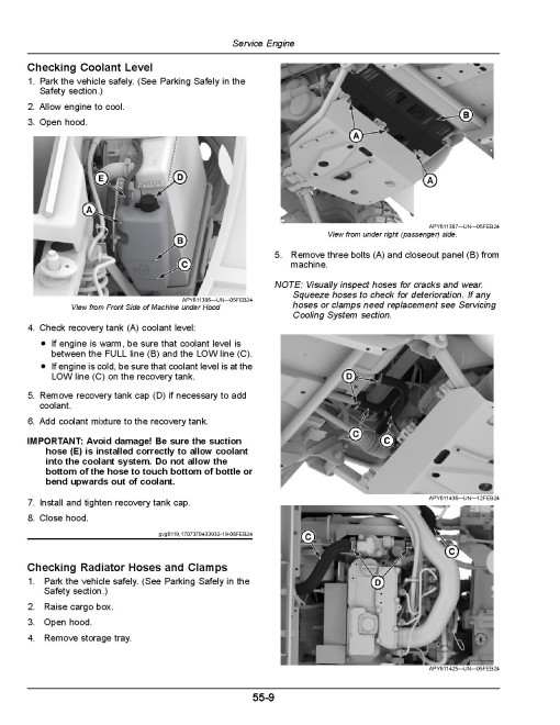 John Deere XUV855M S4 Gator Utility Vehicles (SN: 080001 - 090000) (North America) Operators Manual (OMUC39567)
