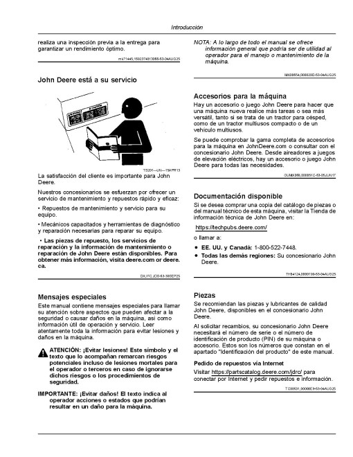 John Deere ProGator 2020A,2030A (SN:180001-); 2020A GPS,2030A GPS (SN:090001-) Utility Vehicles (N.America) Operators Manual (OMUC39820)