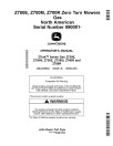 John Deere ZTrak Z720E, Z730M, Z735E, Z735M, Z740R, Z760R (SN:090001-100000) Zero-Turn Mowers (North America) Operators Manual (OMUC39843)