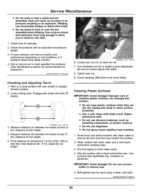 John Deere TerrainCut 9009A Rough Mowers (SN: from 100001) (Europe) Operators Manual (OMUC39974)
