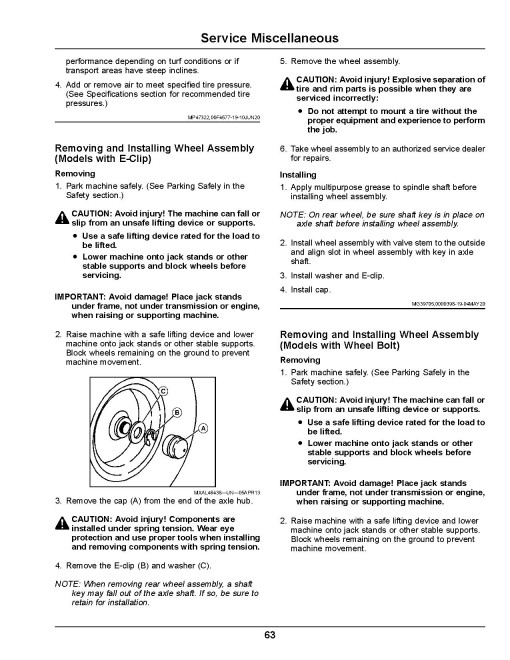 John Deere Select Series X570, X580, X584, X590 (SN: 200001-210000) Lawn Tractors (North America) Operators Manual (OMUC40041)