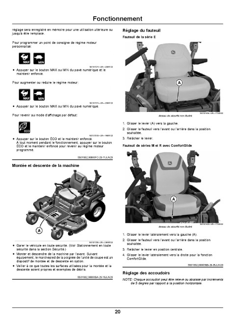 John Deere ZTrak Z515E, Z530M and Z545R (SN: 120001-190000) Zero-Turn Mowers (Export Edition) Operators Manual (OMUC41269)