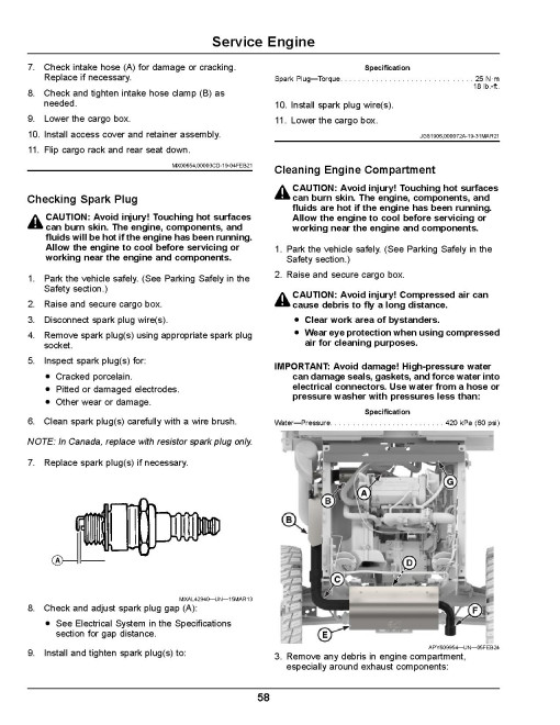 John Deere XUV825M S4 Gator Utility Vehicles (SN: 090001 - 099999) (California Edition) Operators Manual (OMUC42251)