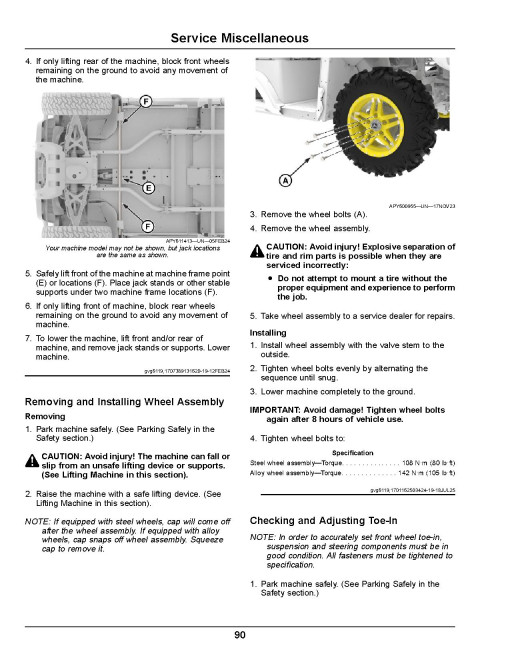 John Deere XUV855M S4 Gator Utility Vehicles (SN: from 090001) (North America) Operators Manual (OMUC42253)