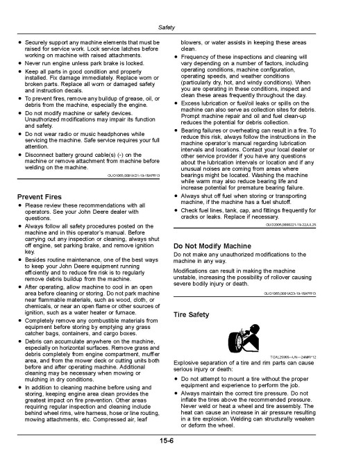 John Deere TX Turf Gator Utility Vehicles (SN: from 210001) Operators Manual (OMUC42335)