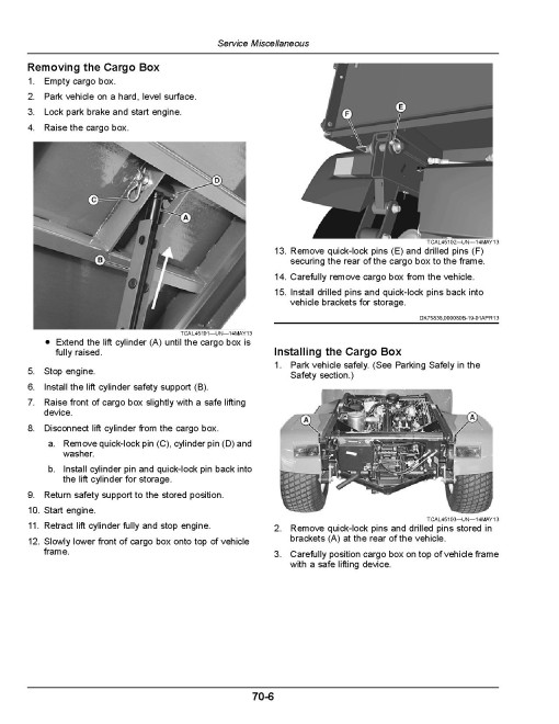John Deere ProGator 2020A,2030A (SN:190001-); 2020A GPS,2030A GPS (SN:100001-) Utility Vehicles (N.America) Operators Manual (OMUC42873E)