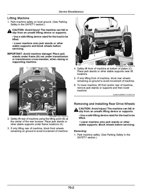 John Deere ZTrak Z720E, Z730M, Z735E, Z735M, Z740R, Z760R (SN. from 100001) Zero-Turn Mowers (North America) Operators Manual (OMUC42965)