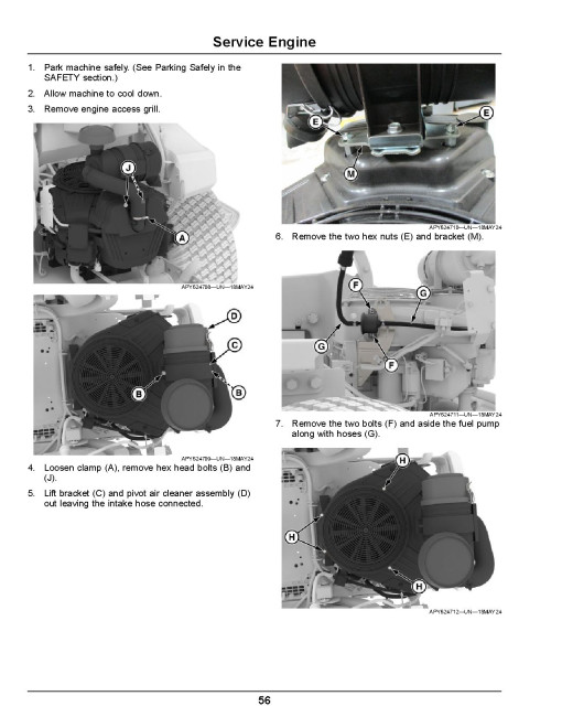 John Deere ZTrak Z920M, Z930M, Z950M/R, Z955M/R, Z960M, Z965M/R, Z970R, Z975M, Z985R Mowers (Export Edition) Operators Manual (OMUC43301)