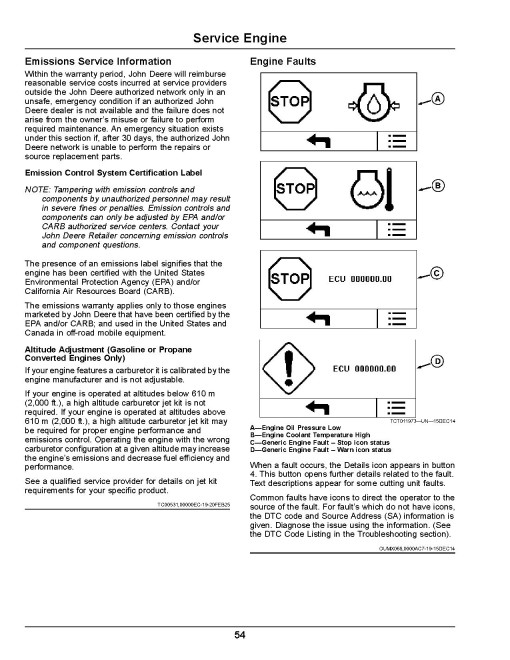 John Deere TerrainCut 9009A Rough Mowers (SN: 110001 - 120000) (Export Edition) Operators Manual (OMUC44660)