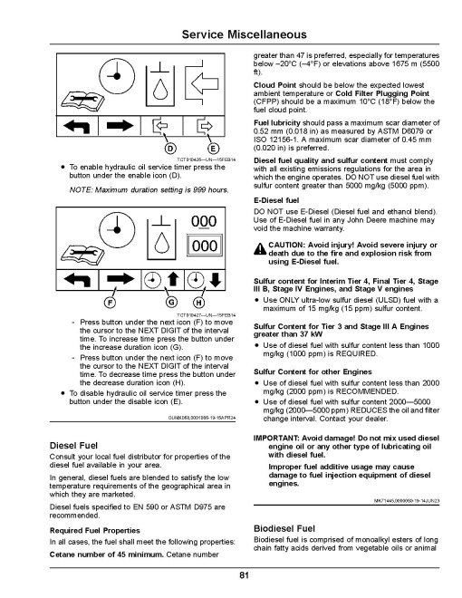 John Deere TerrainCut 9009A Rough Mowers (SN: 110001 - 120000) (Export Edition) Operators Manual (OMUC44660)