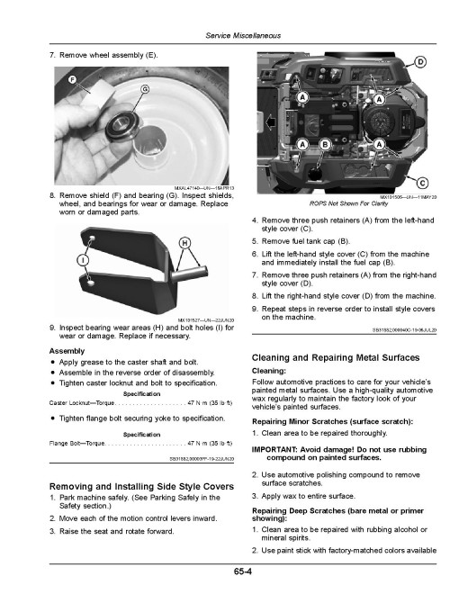 John Deere ZTrak Z515E, Z530M and Z545R (SN: 190001-) Zero-Turn Mowers (Export Edition) Operators Manual (OMUC44854E)