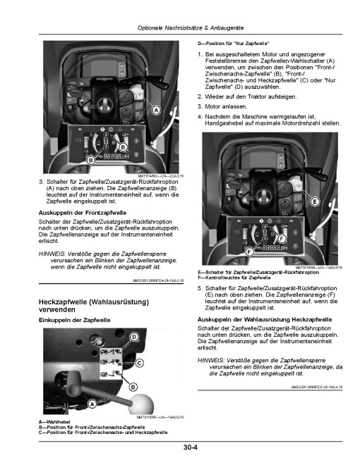 John Deere X940, X948 and X949 (SN: 140001-) Lawn Tractors (Export Edition) set of Operators Manuals (OMUC44880)