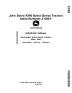 John Deere Select Series X584 and X590 (SN: 210001-230000) Lawn Tractors (Export Edition) Operators Manual (OMUC44951E)