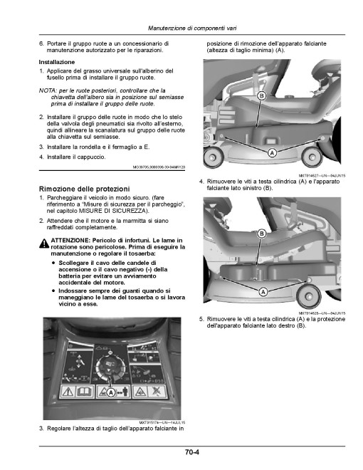 John Deere Select Series X350R (SN: 210001-230000) Lawn Tractors (Export Edition) Operators Manual (OMUC44952)