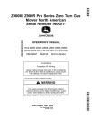 John Deere ZTrak Z920M, Z930M, Z950M/R, Z955M/R, Z960M, Z965M, Z970R, Z975M, Z985R Mowers (North America) Operators Manual (OMUC46547)