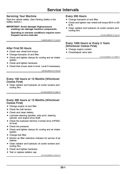 John Deere X750, X754 and X758 (SN: 140001-) Lawn Tractors (North America) Operators Manual (OMUC47015)