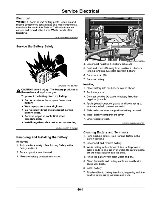 John Deere ZTrak Z315E, Z320M, Z320R, Z325E, Z330M, Z330R (SN. from 200001) Zero-Turn Mowers (North America) Operators Manual (OMUC48151)