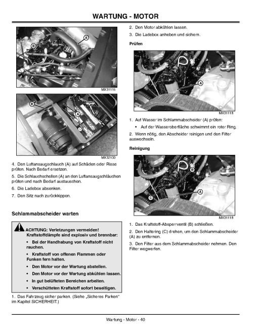 John Deere HPX 4x2 Diesel and HPX 4x4 Diesel Gator Utility Vehicles (SN: 010001 - 040000) (Export Edition) Operators Manual (OMVG12337)