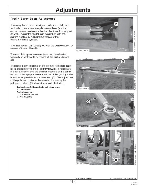 John Deere 624 Trailed Crop Sprayers (Europe) Operators Manual (OMWZ62401)