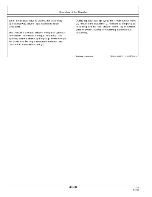 John Deere 724, 732 and 740 Trailed Crop Sprayers (Europe) Operators Manual (OMWZ72401)