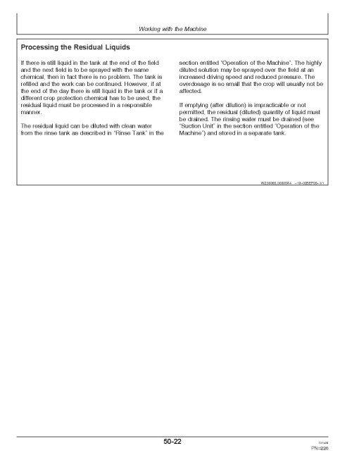John Deere 724, 732 and 740 Trailed Crop Sprayers (Europe) Operators Manual (OMWZ72401)