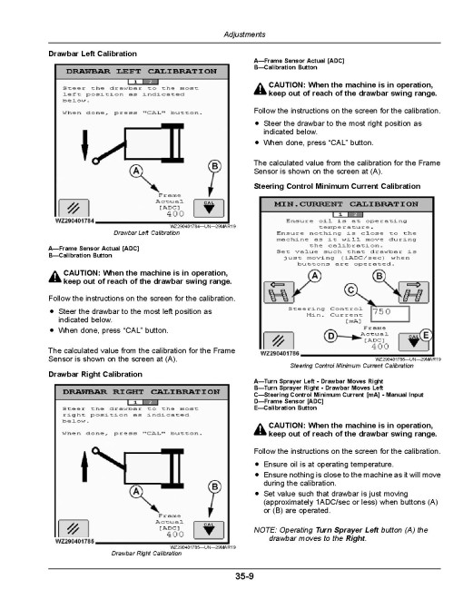 John Deere M724, M724i, M732, M732i, M740 and M740i Trailed Crop Sprayers (up to MY2020) (Europe) Operators Manual (OMWZW14833)