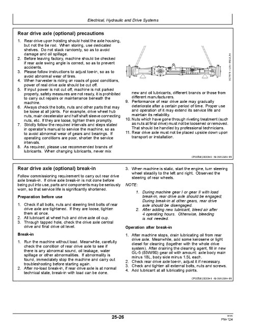 John Deere 4LZ-7 (C110) Combines (Asia) Operators Manual (OMYC27467)