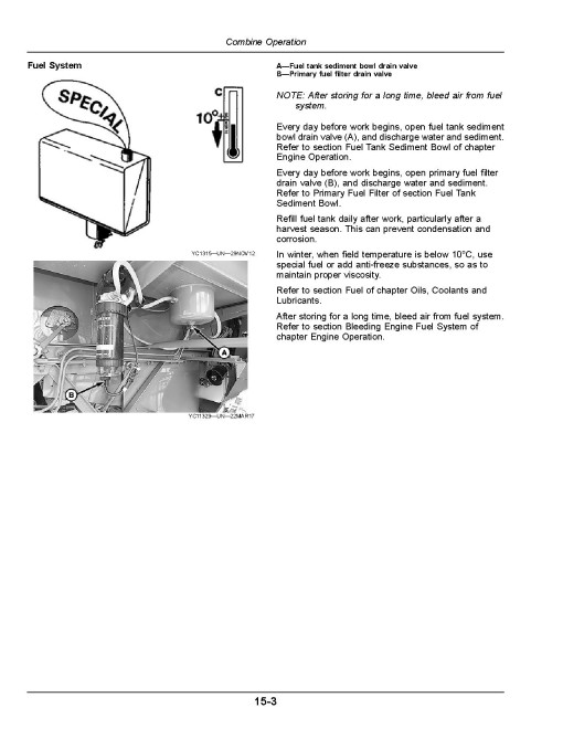 John Deere 4LZ-4, 4LZ-5A, 4LZ-5B, 4LZ-5C, 4LZ-6A, 4LZ-6B, 4LZ-6C (W80) Combines (SN: from 010000) (Asia) Operators Manual (OMYC27712)