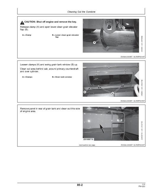 John Deere C670, T550, T560, T660, T670, W540, W550, W650, W660 Combines (MY2008-2009) (Europe) Operators Manual (OMZ105744)