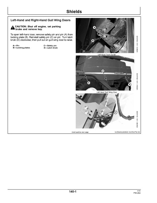 John Deere T670 Combines (SN: 000001 - 085499) (North America) Operators Manual (OMZ105768)