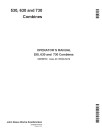 John Deere 530, 630 and 730 Combines (Europe) Operators Manual (OMZ90763)
