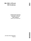 John Deere 965, 965H, 975 and 985 Combines (Europe) Operators Manual (OMZ91181)