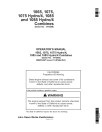 John Deere 1065, 1075, 1075 Hydro/4, 1085 and 1085 Hydro/4 Combines (SN: up to 041200) Operators Manual (OMZ91497)