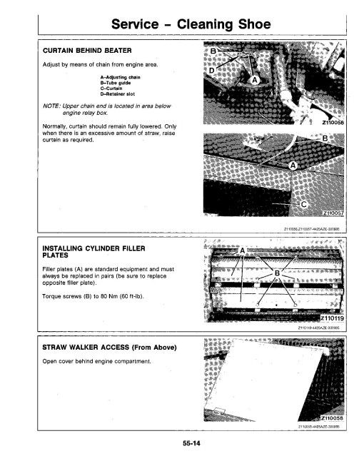 John Deere 4425 Combines (SN: up to 048200) (North America) Operators Manual (OMZ91699)