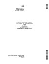 John Deere 1055 Combines (SN: from 047201) (Europe) Operators Manual (OMZ91786)