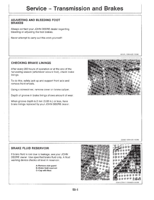 John Deere 1169 H and 1169 Hydro/4 Combines (SN: up to 056349) (Europe) set of Operators Manuals (OMZ91878)