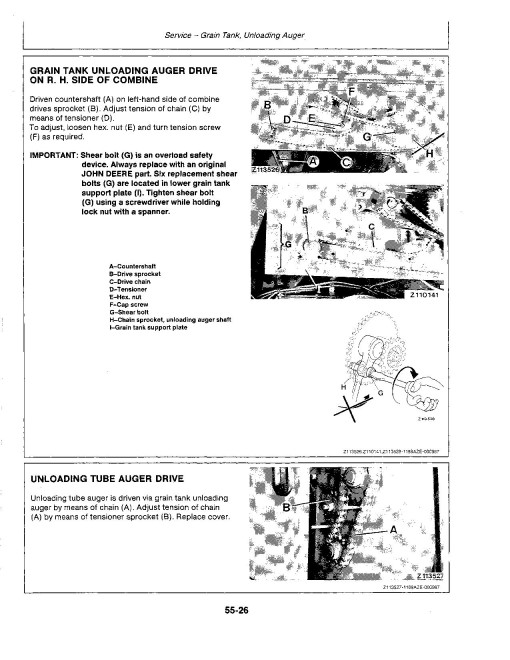 John Deere 4435 Combines (Europe) Operators Manual (OMZ91908)