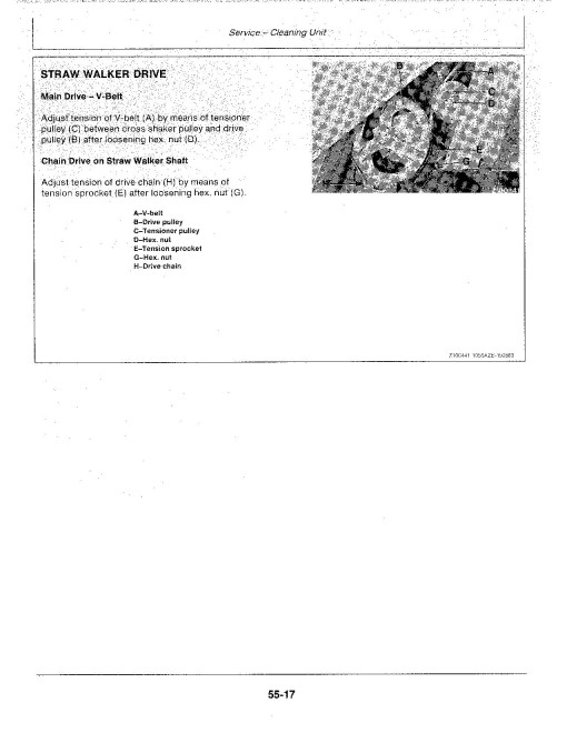 John Deere 1155, 1157 and 1158 Combines (Europe) Operators Manual (OMZ91971)